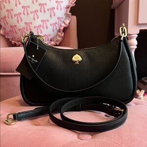kate spade Kayla small crossbody in black